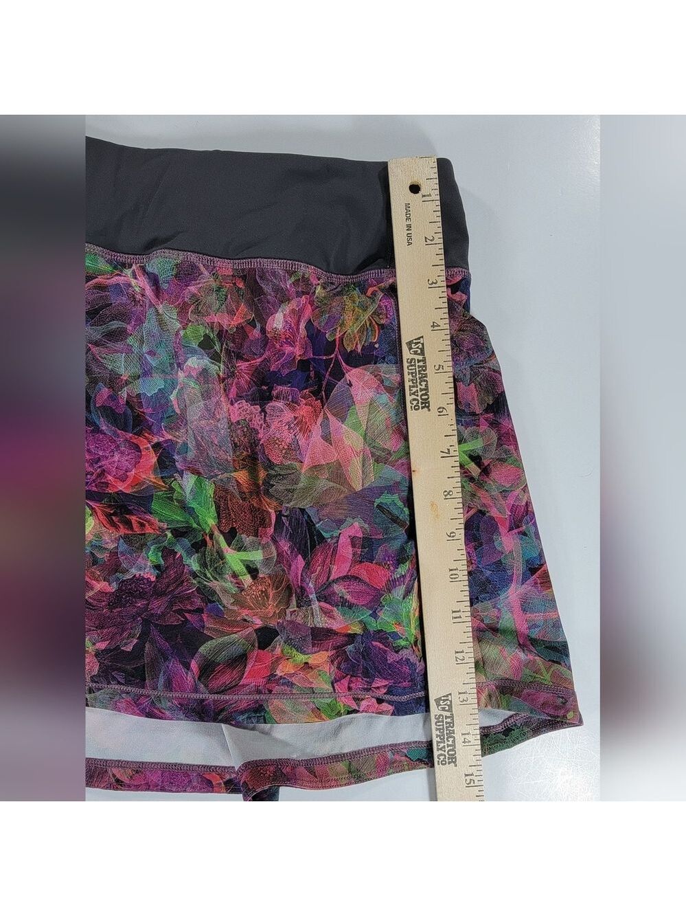 Lululemon 10 Pace Rival Mid-Rise Skirt Skort Vivid Floral Tone Multi Activewear - Picture 7 of 10